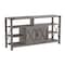Flash Furniture 60" Coastal Gray TV Stand with Storage Shelves ZG-025-GY-GG - alternate 7